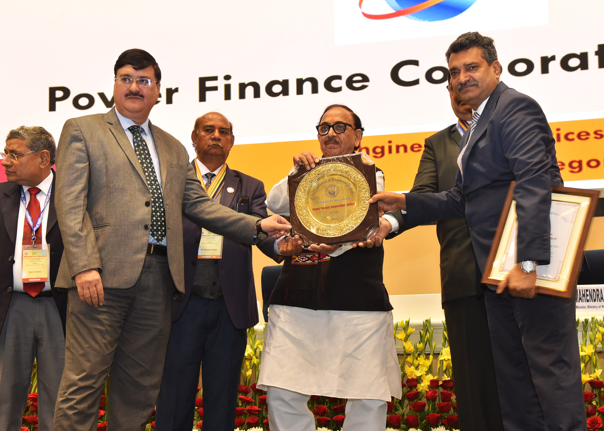 PFC conferred with ‘IEI Industry Excellence Award 2021’